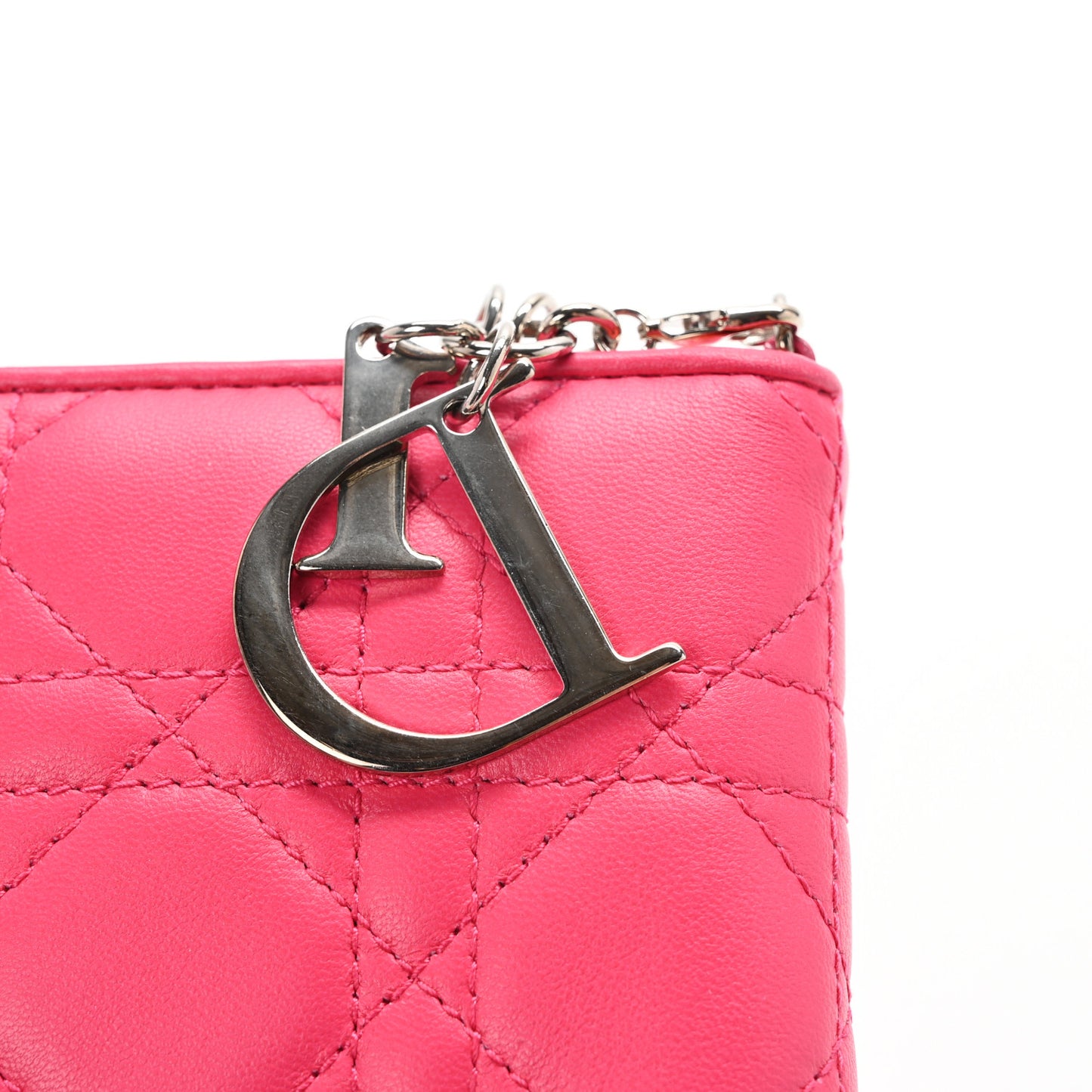 Lambskin Cannage Rendezvous Wallet Pink