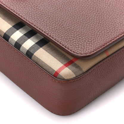 Burberry Grainy Calfskin Vintage Check Hampshire Crossbody Archive Beige Tan 11 of 11