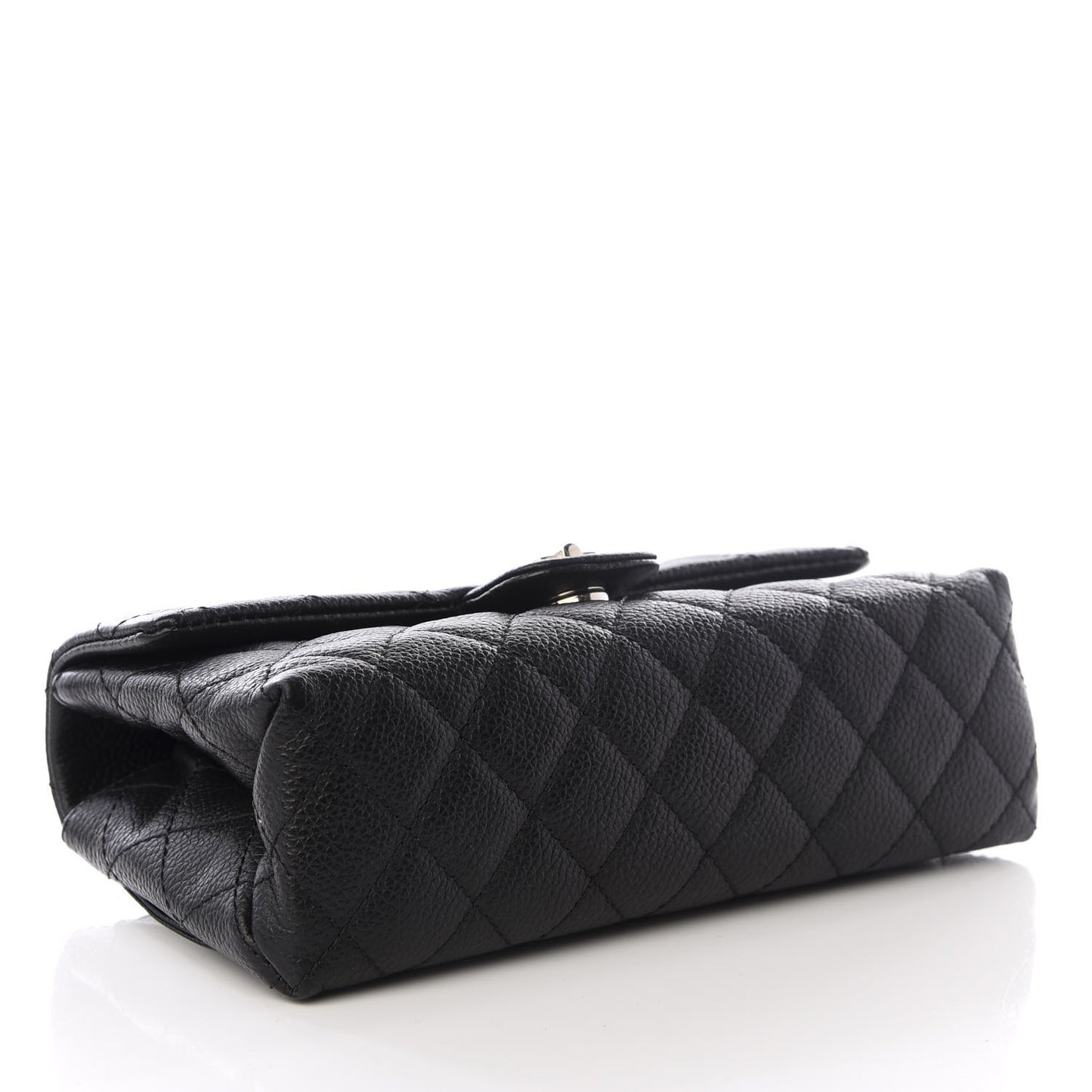 Grained Calfskin Quilted 2.55 Reissue Flap Belt Bag Clutch Black