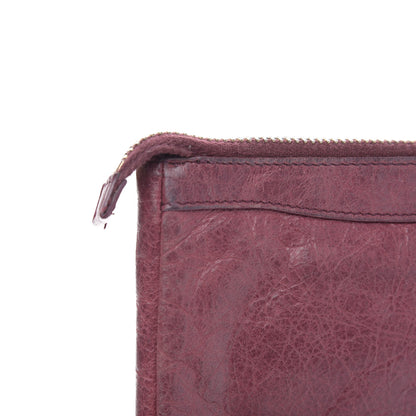 Balenciaga Agneau Giant 12 Gold Hardware M Porte-Monnaie Coin Purse Cassis 9 of 9