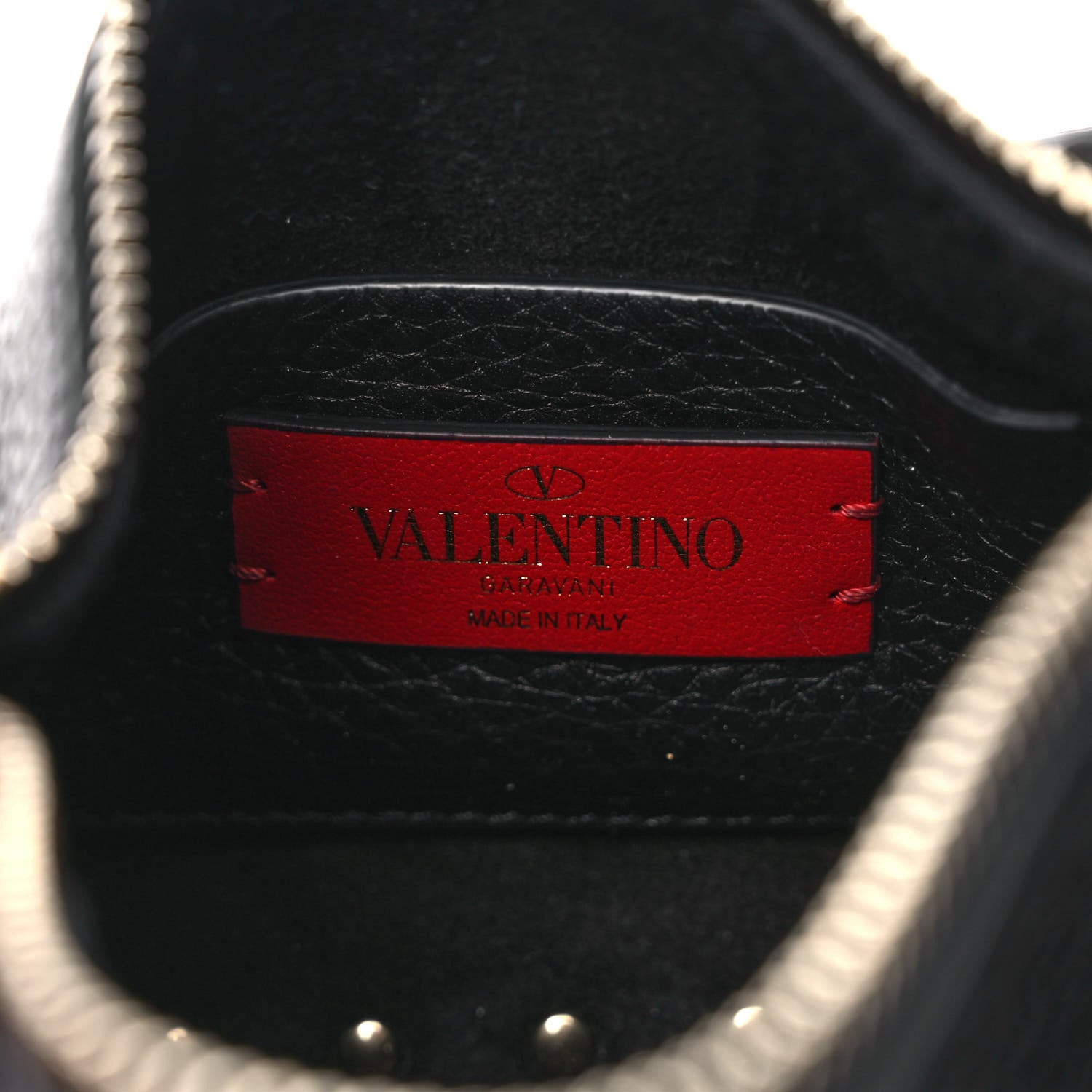 Valentino Garavani Pebbled Calfskin Small Rockstud Flip Lock Shoulder Bag Black 5 of 7