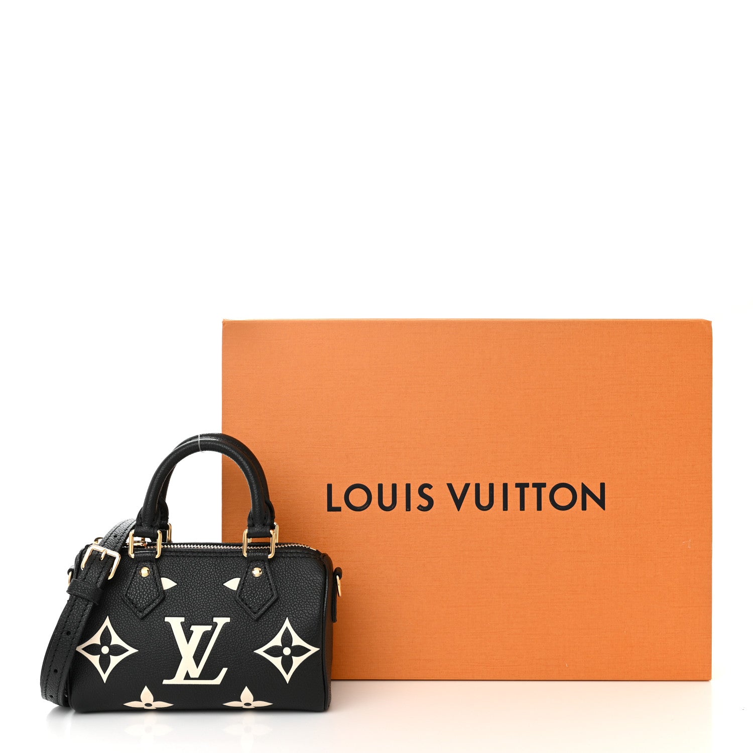 Louis Vuitton Empreinte Monogram Giant Nano Speedy Black Beige 10 of 10