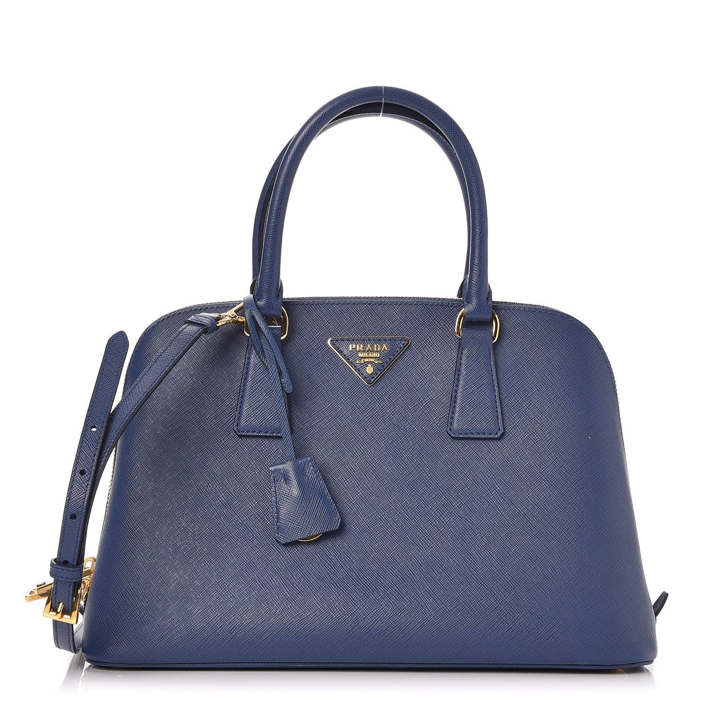 Saffiano Lux Medium Promenade Tote Bluette