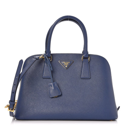 Prada Saffiano Lux Medium Promenade Tote Bluette 1 of 9
