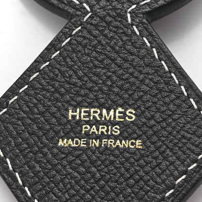 Hermes Toile Epsom Shoulder Strap Indigo Black Rouge H 3 of 5