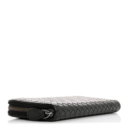 Bottega Veneta Nappa Intrecciato Zip Around Wallet Black 4 of 17