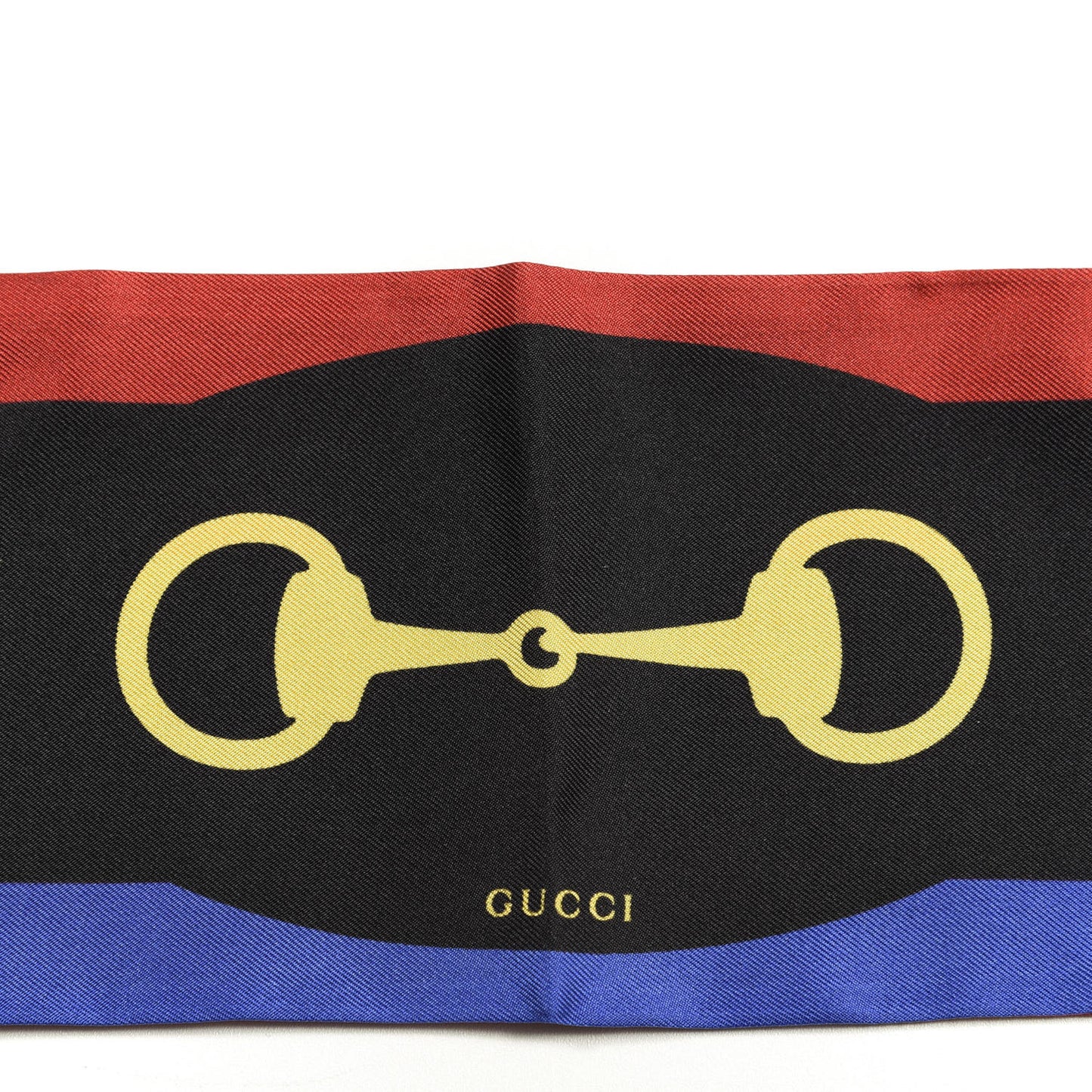 Silk Twill Web Horsebit Scarf Multicolor