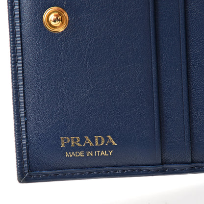 Prada Vitello Move Bi-Fold Wallet Bleuette 6 of 15