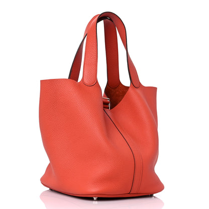 Hermes Taurillon Clemence Picotin 26 GM Terre Battue 2 of 9