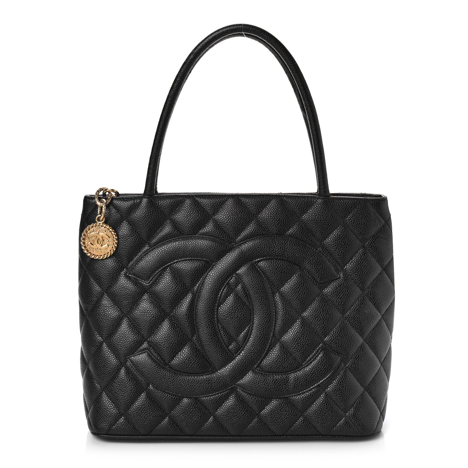 Chanel Caviar Quilted Medallion Tote Black 1 of 12