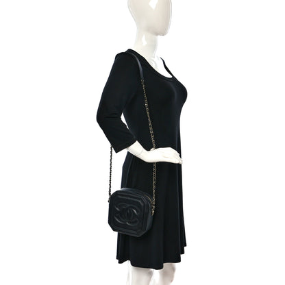 Chanel Lambskin CC Octagon Camera Case Black 2 of 9