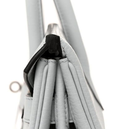 Hermes Taurillon Clemence Birkin 30 Bleu Pale 11 of 13
