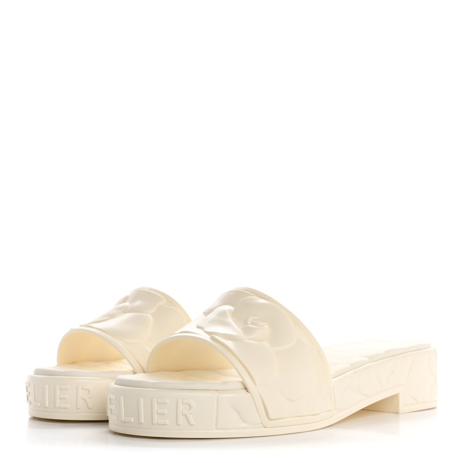 Valentino Garavani Rubber Atelier 03 Rose Edition 25/40mm Platform Slide Sandals 37 Avorio 4 of 10