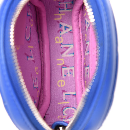 Chanel Lambskin Quilted Zip Around Classic Coin Purse Dark Blue 5 of 7