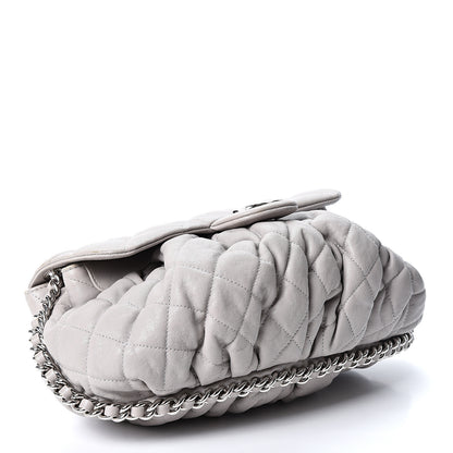 Chanel Washed Lambskin Quilted Medium Chain Around Messenger Grey 3 of 11