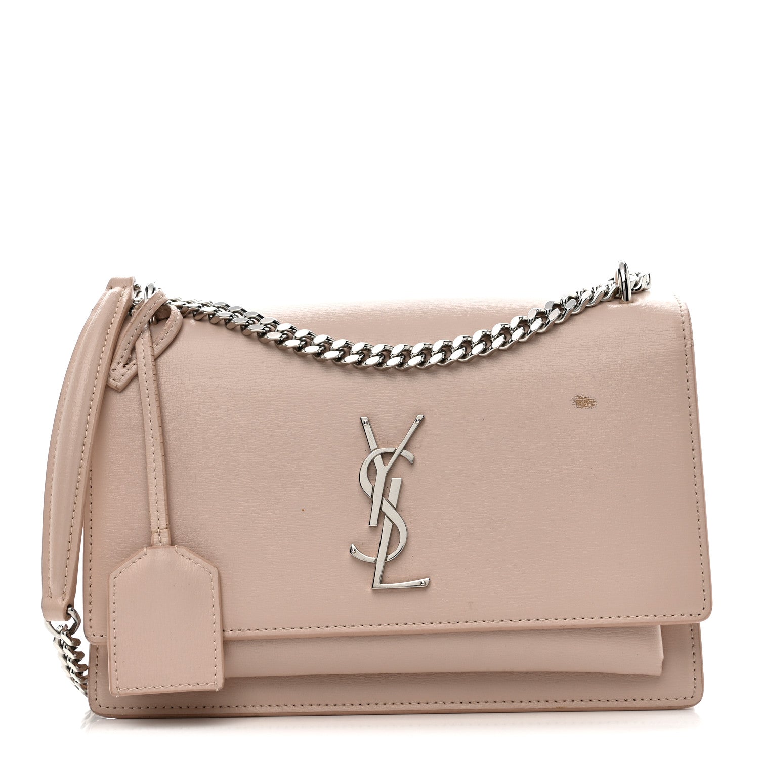 Saint Laurent Calfskin Medium Monogram Sunset Marble Pink 1 of 19