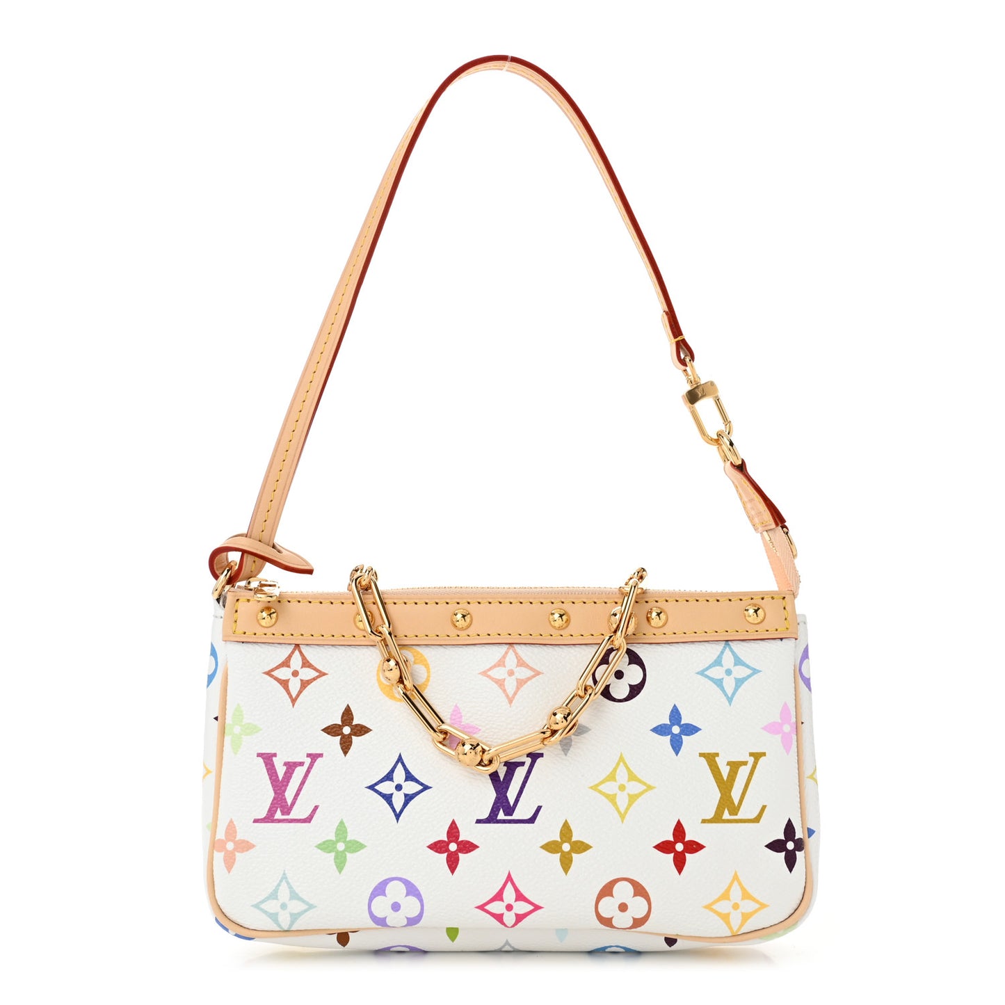 LV X TM Monogram Multicolor Pochette Accessories White
