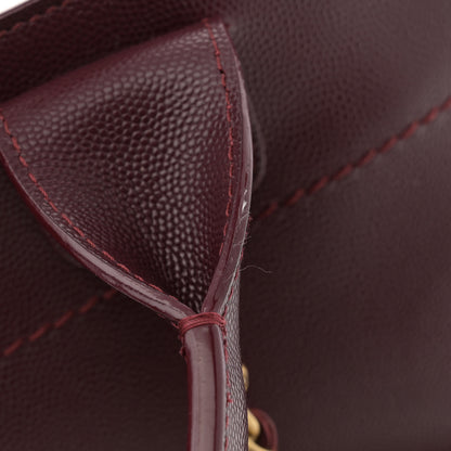 Chanel Caviar Small Studded Deauville Tote Burgundy 15 of 16