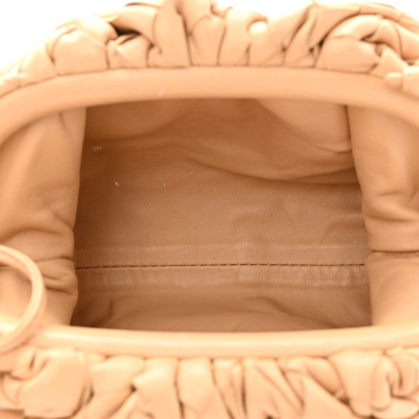 Nappa Intrecciato The Mini Pouch Almond