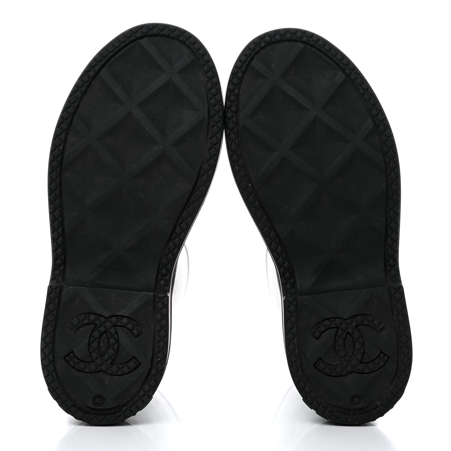 Chanel Caoutchouk CC High Boots 36 Black 5 of 9