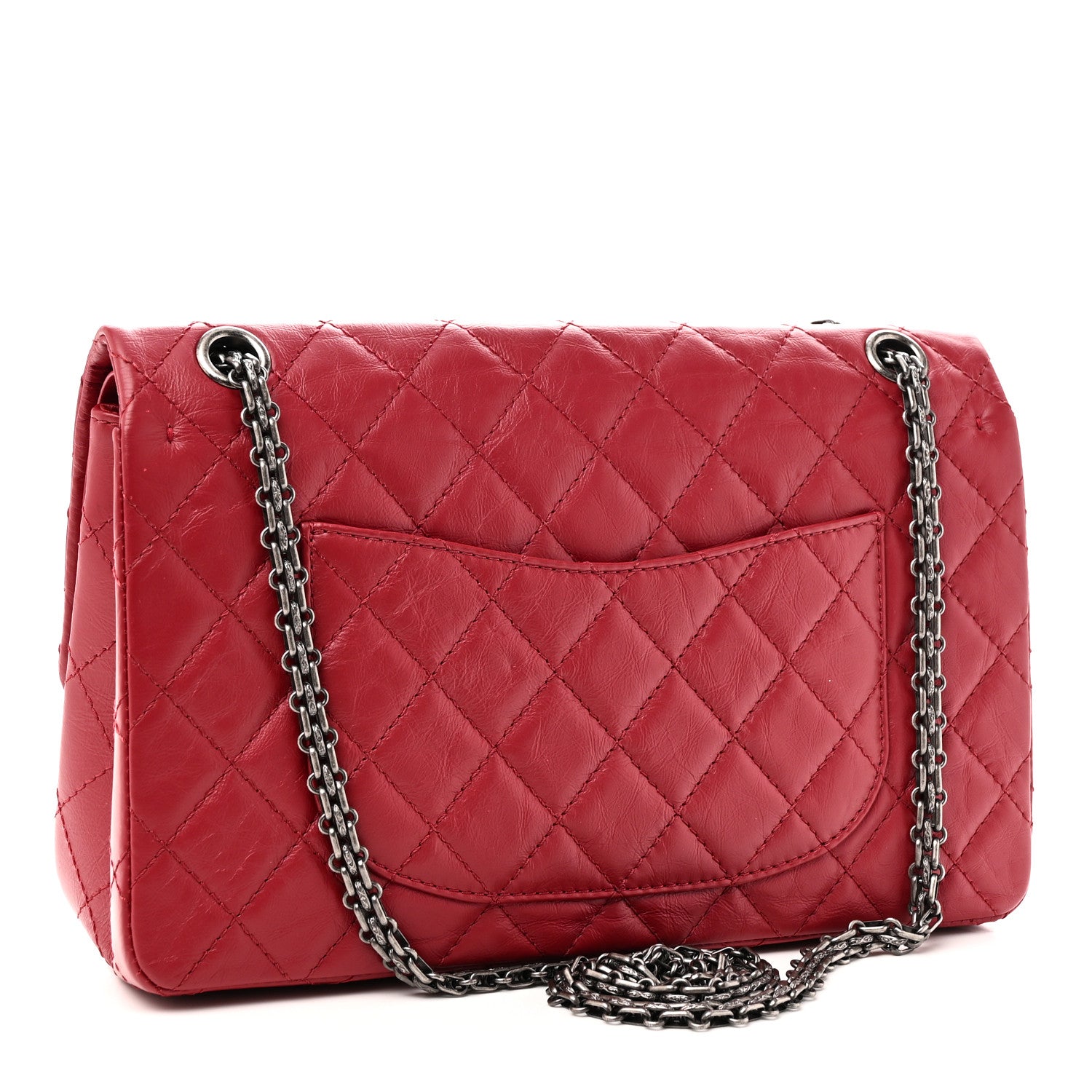 Chanel Aged Calfskin Quilted 2.55 Reissue 226 Flap Red 3 of 11