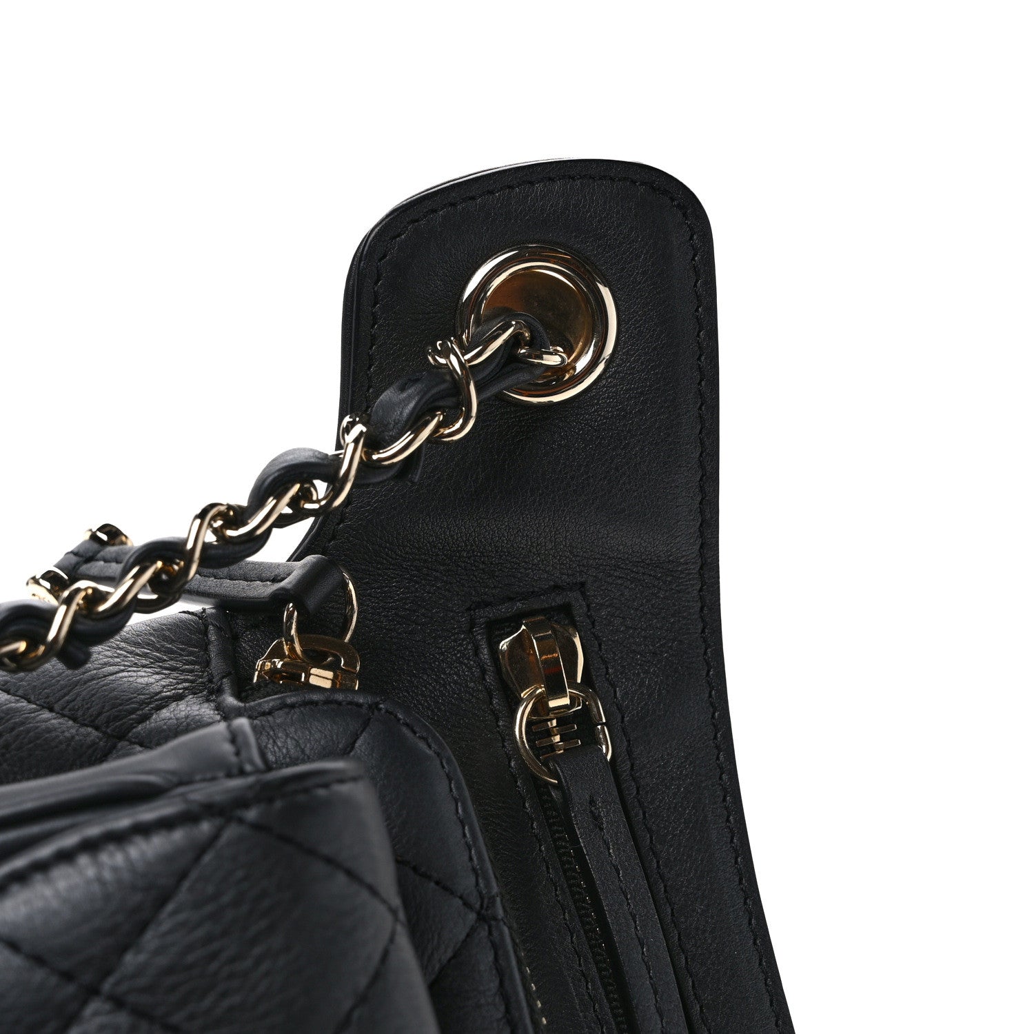 Chanel Calfskin Quilted Waist Bag Black 13 of 13