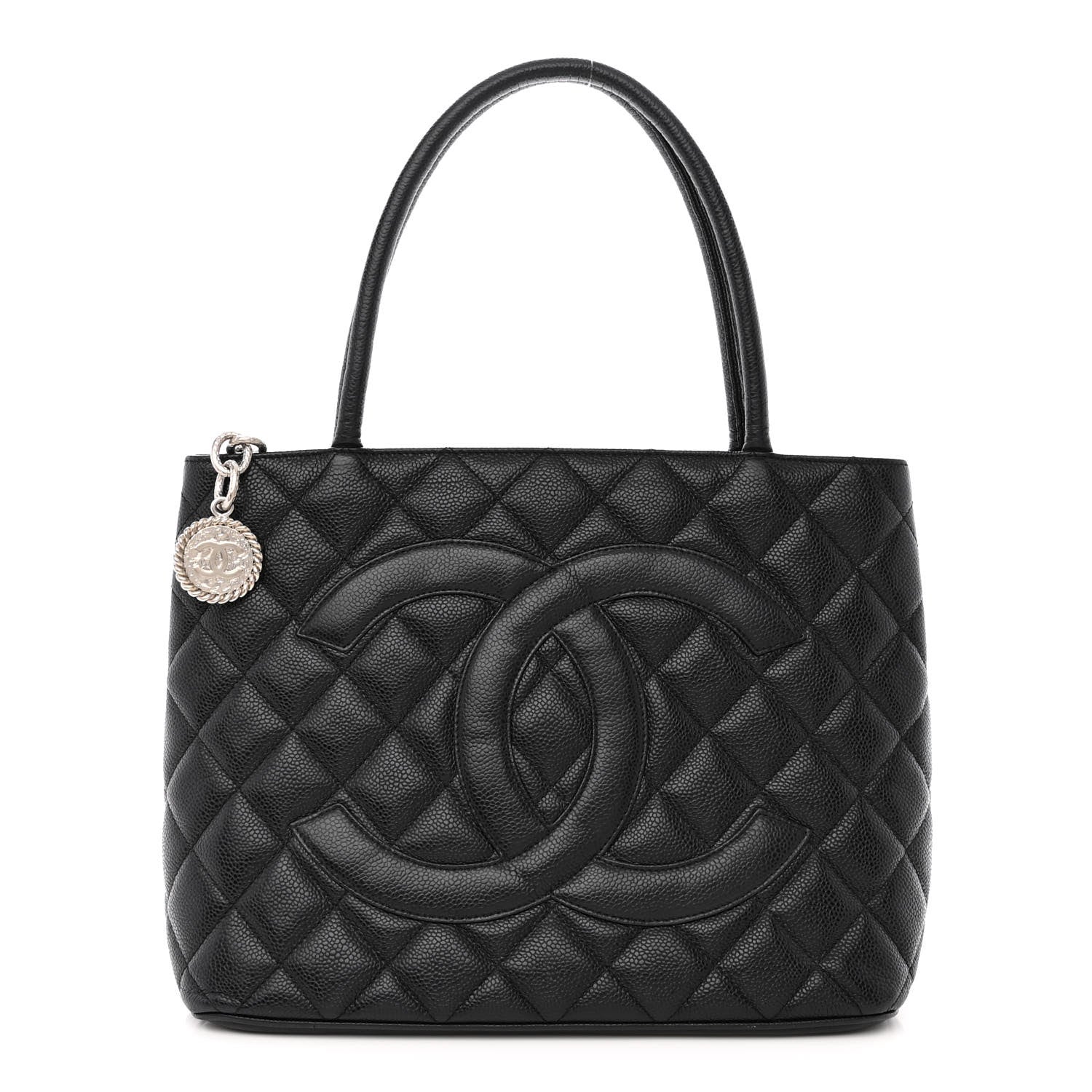 Chanel Caviar Quilted Medallion Tote Black 1 of 10