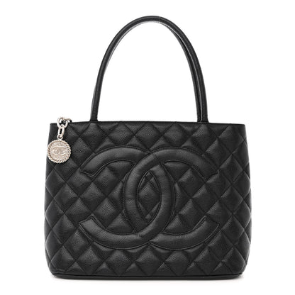 Chanel Caviar Quilted Medallion Tote Black 1 of 10