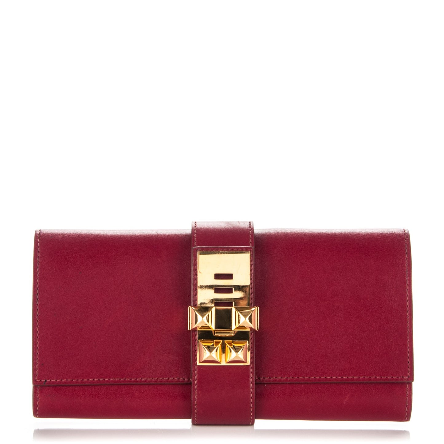 Tadelakt Medor 23 Clutch Rubis