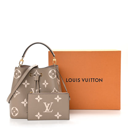 Louis Vuitton Empreinte Monogram Giant Neonoe MM Tourterelle Creme 12 of 12