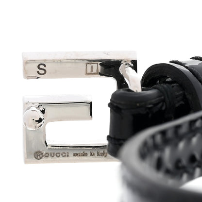 Gucci Patent Crystal G Buckle Bracelet S Black 4 of 6