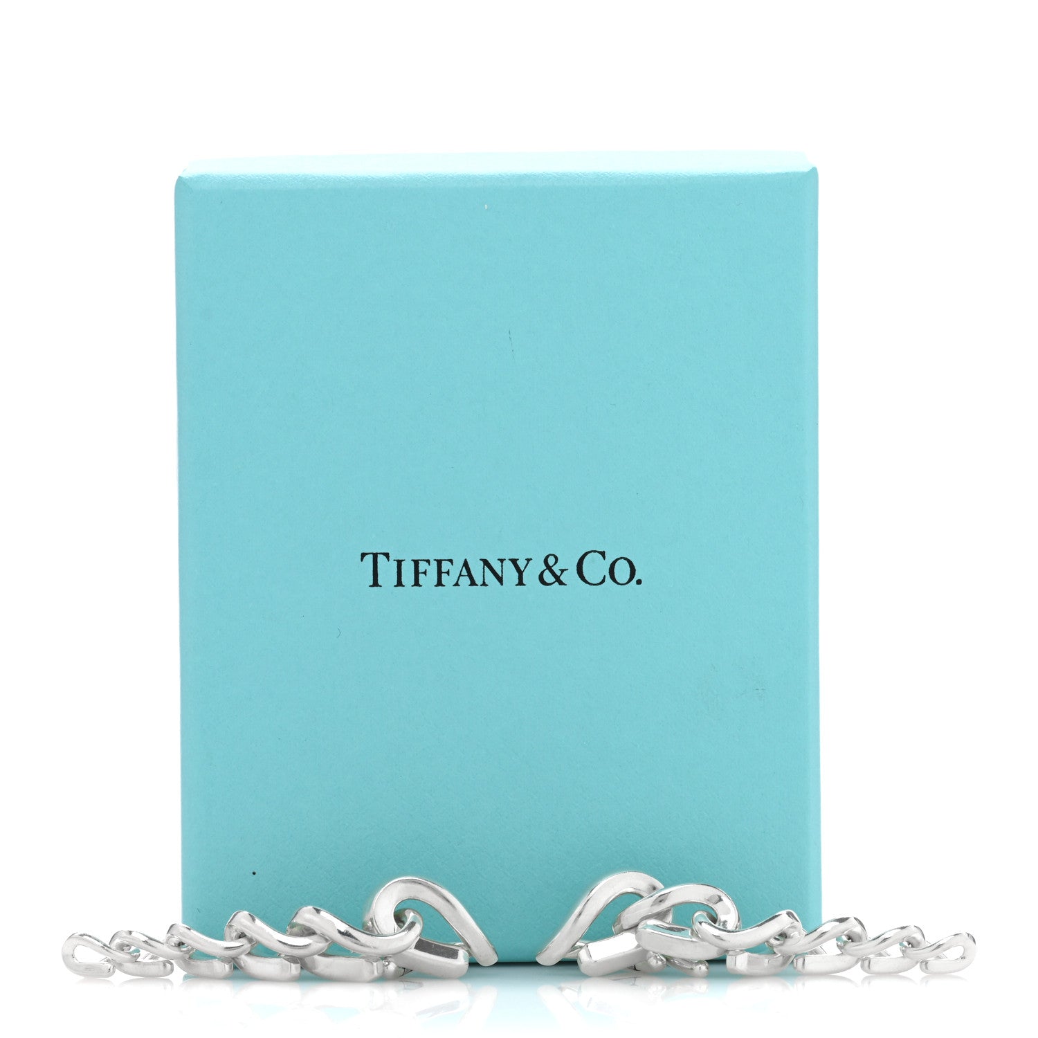 Tiffany Sterling Silver Forge Drop Link Earrings 5 of 5