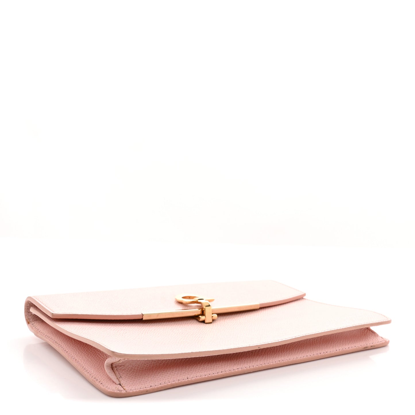 Hammered Calfskin Gancio Wallet On Chain Nylund Pink