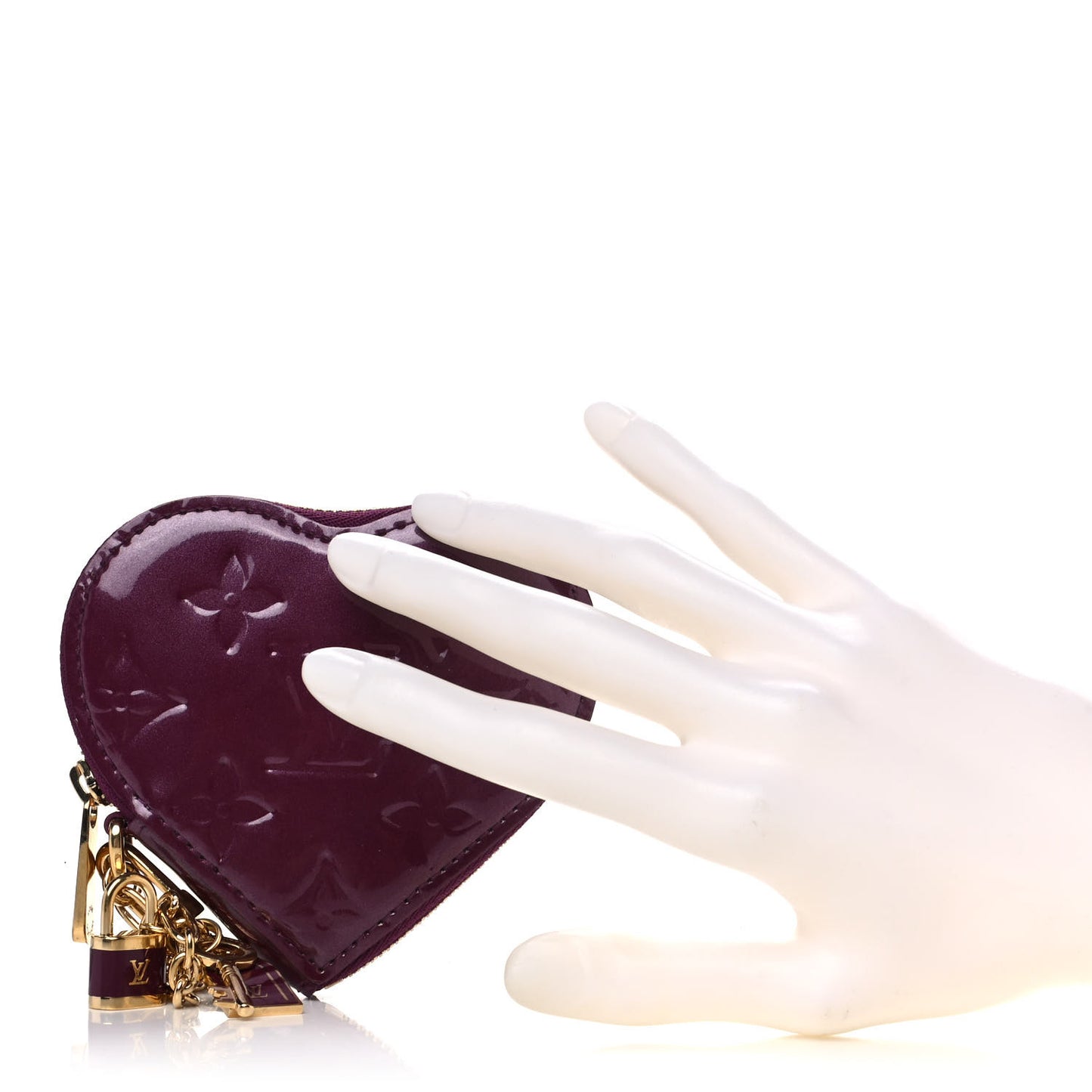 Vernis Heart Coin Purse Violet