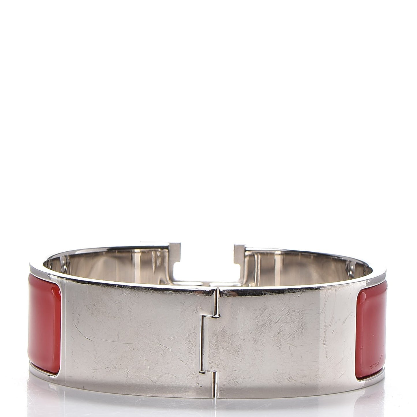Enamel Wide Clic Clac H Bracelet PM Red