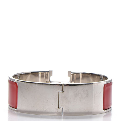 Hermes Enamel Wide Clic Clac H Bracelet PM Red 5 of 5