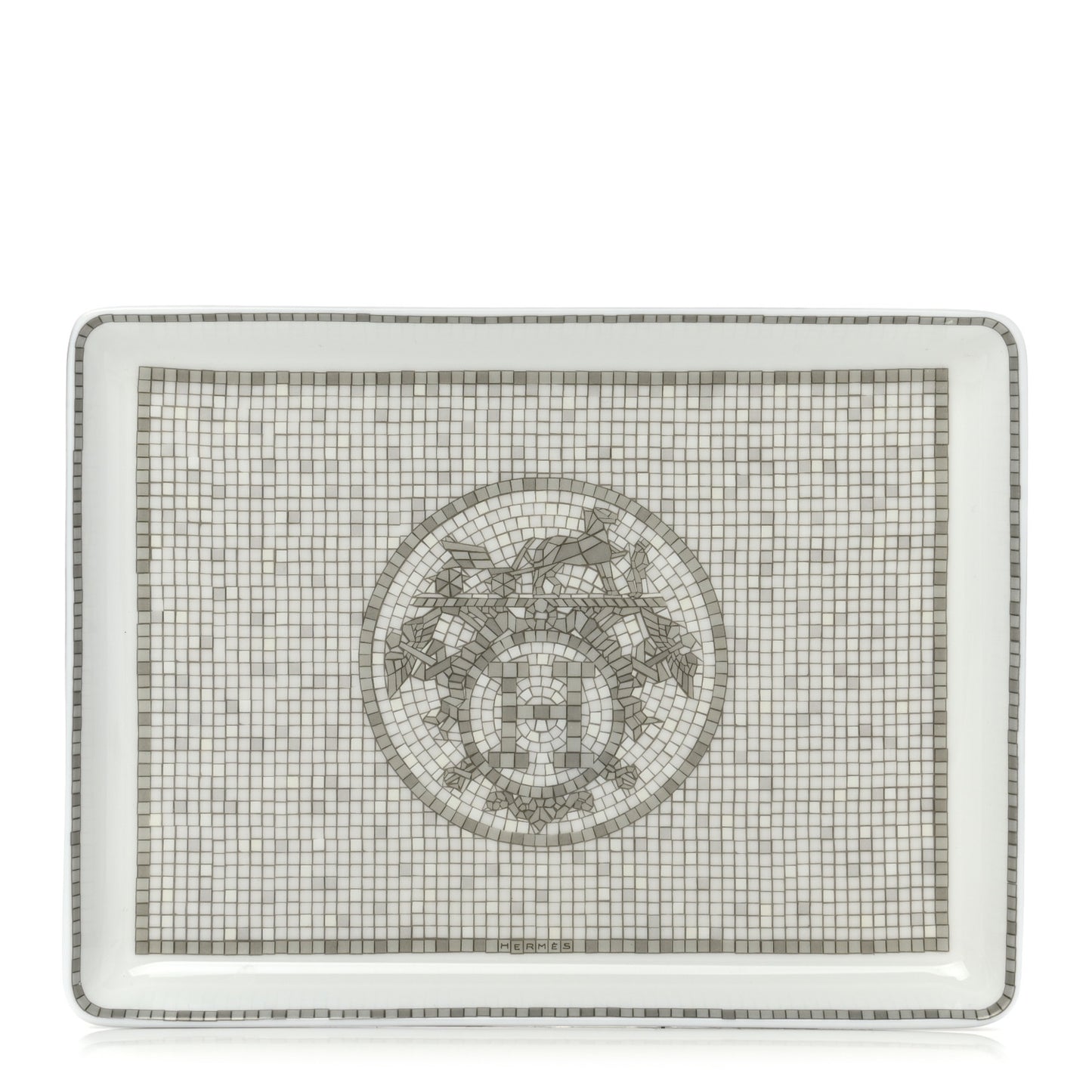 Porcelain Mosaique Au 24 Sushi Plate Platine