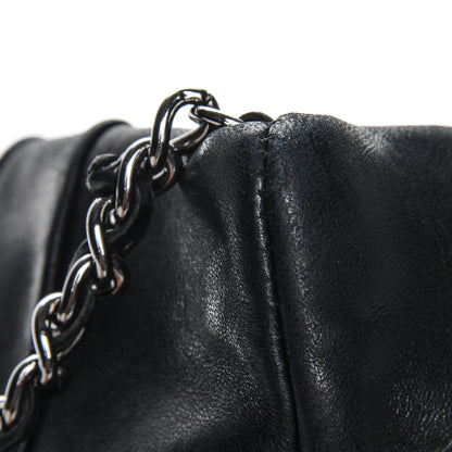 Chanel Lambskin Pleated Tassel Shoulder Bag Black 8 of 8