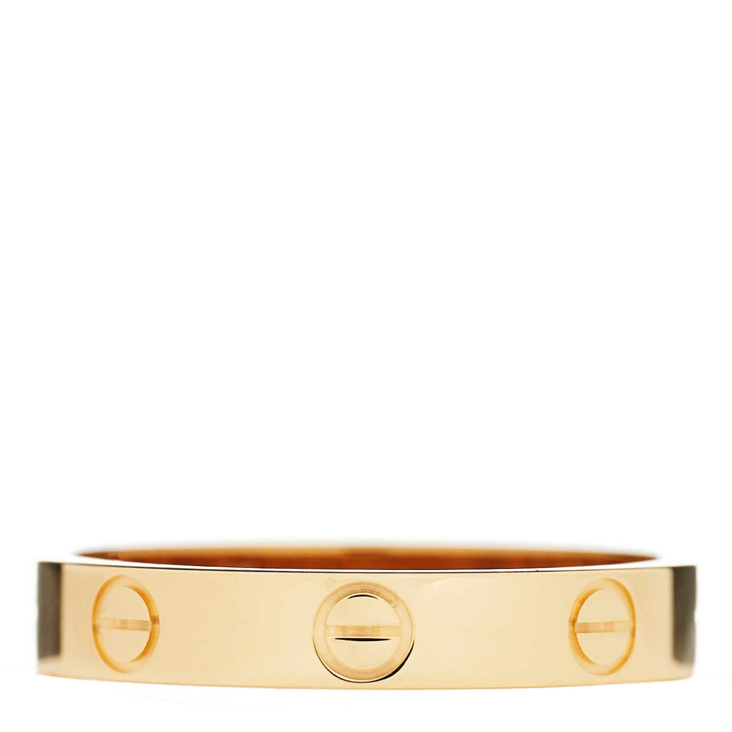 18K Yellow Gold 3.5mm LOVE Wedding Band Ring 57 8