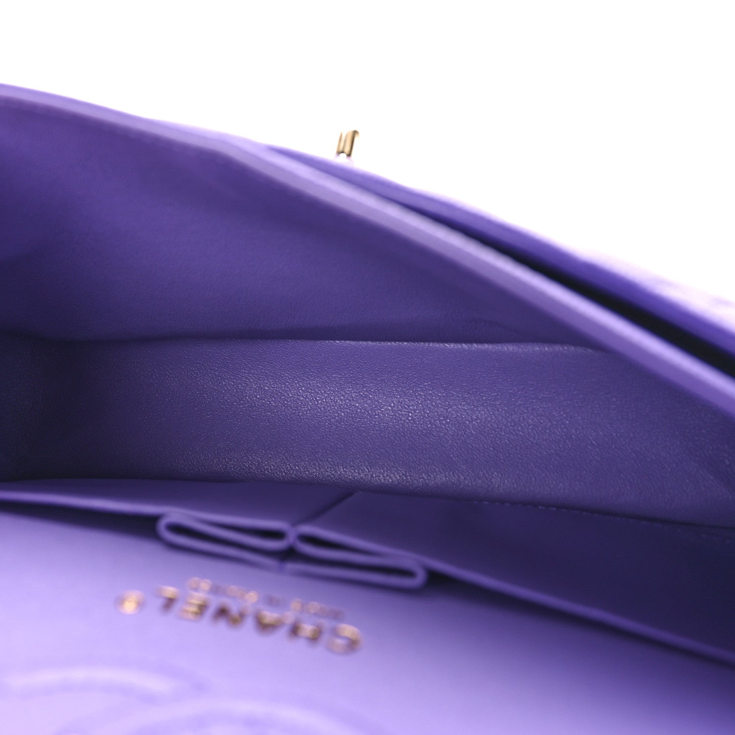 Chanel Caviar Quilted Small Double Flap Purple 5 of 9