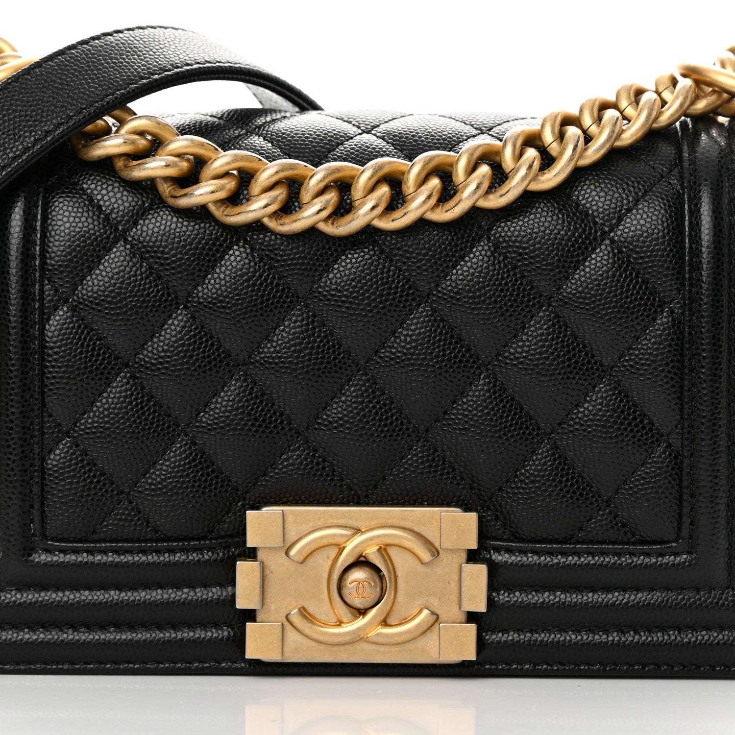 Chanel Caviar Quilted Small Boy Flap Black 8 of 13