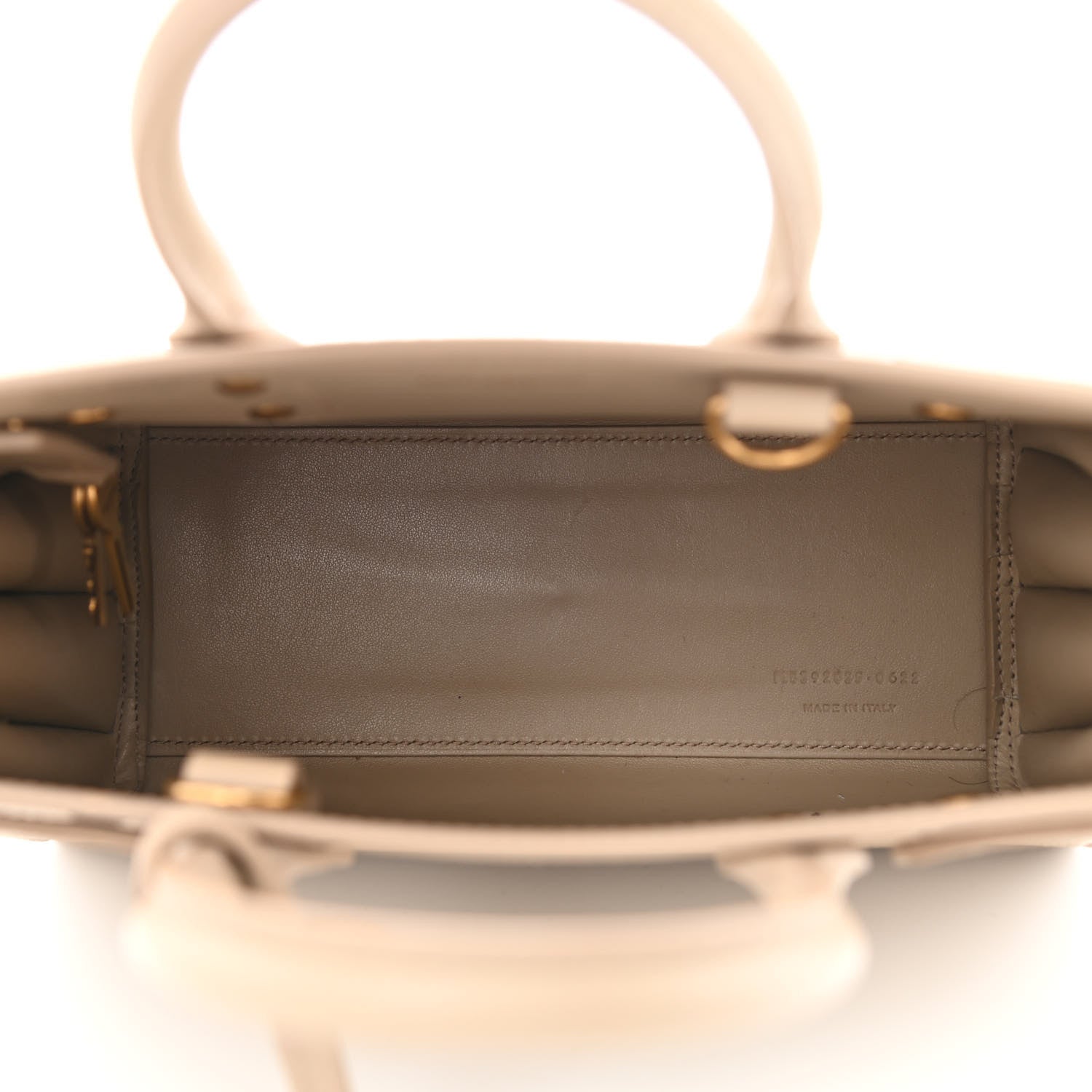Saint Laurent Grained Calfskin Nano Sac de Jour Sea Salt 5 of 10