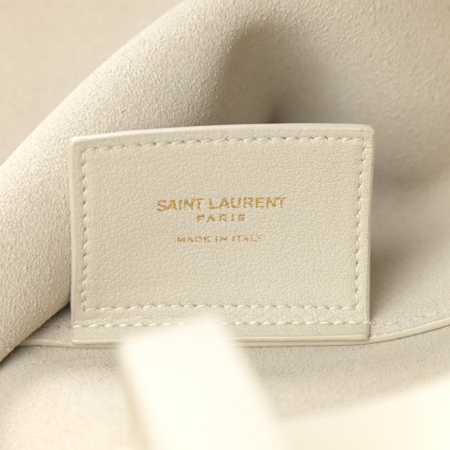 Saint Laurent Calfskin Large Shopping Tote Porcellana 7 of 13