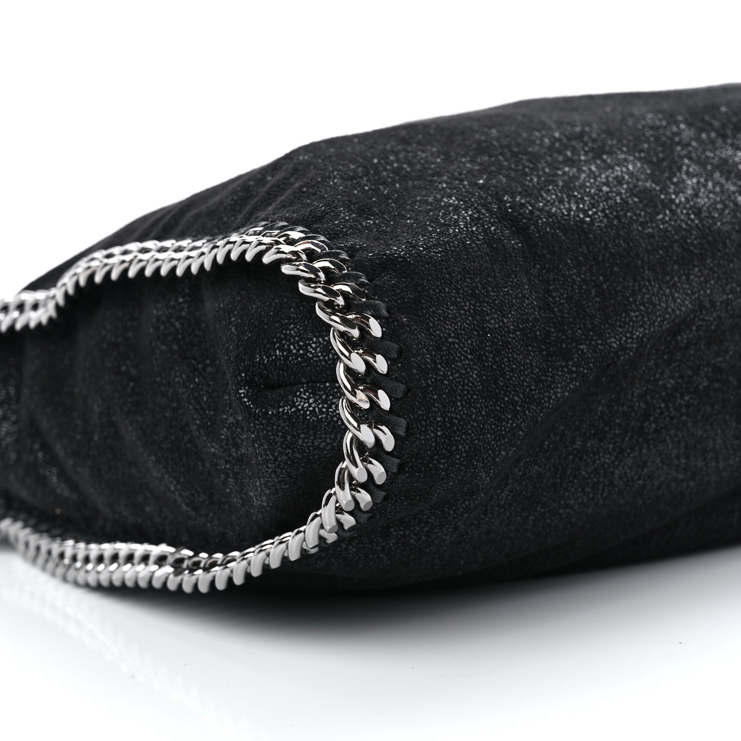 Stella McCartney STELLA MCCARTNEY Shaggy Deer Falabella Fold Over Tote Black 9 of 10