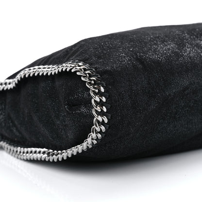 Stella McCartney STELLA MCCARTNEY Shaggy Deer Falabella Fold Over Tote Black 9 of 10