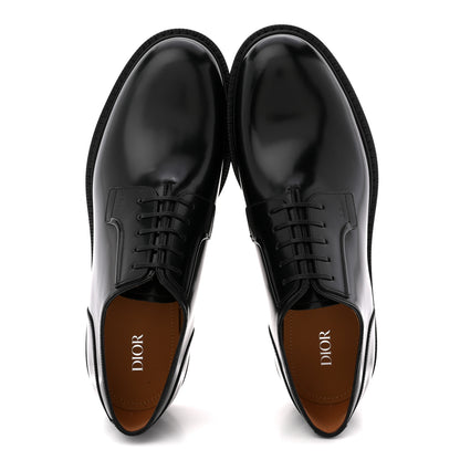 Christian Dior Calfskin Mens Derby Evidence Shoes 43 Black 2 of 10