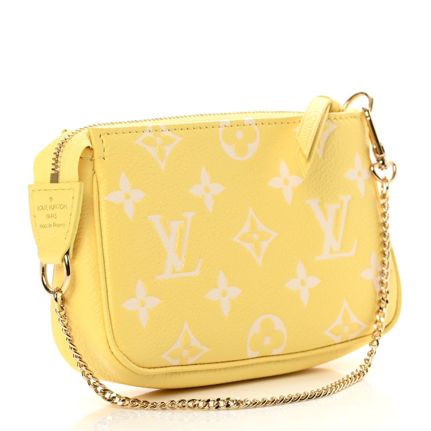 Louis Vuitton Empreinte Monogram Mini Pochette Accessories Lemon Curd Yellow 3 of 7
