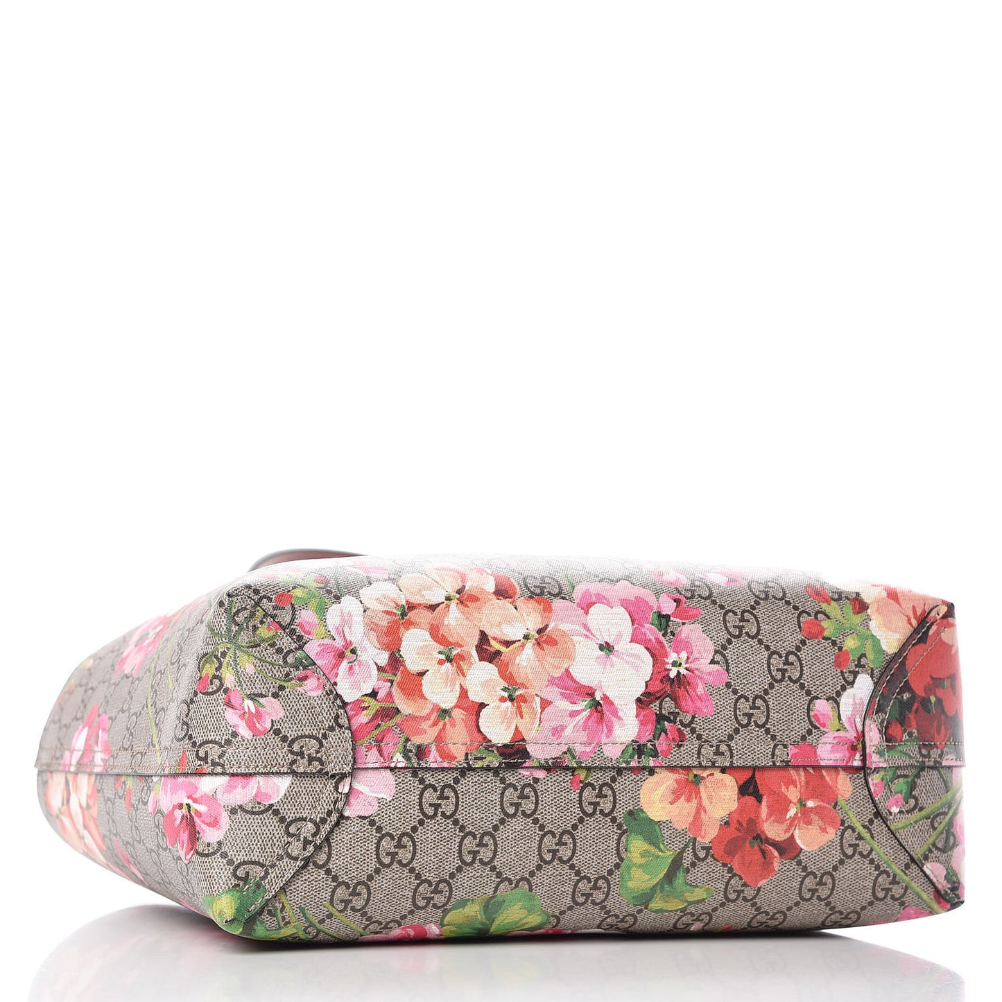 GG Supreme Monogram Blooms Small Reversible Tote Beige Multicolor Dry Rose