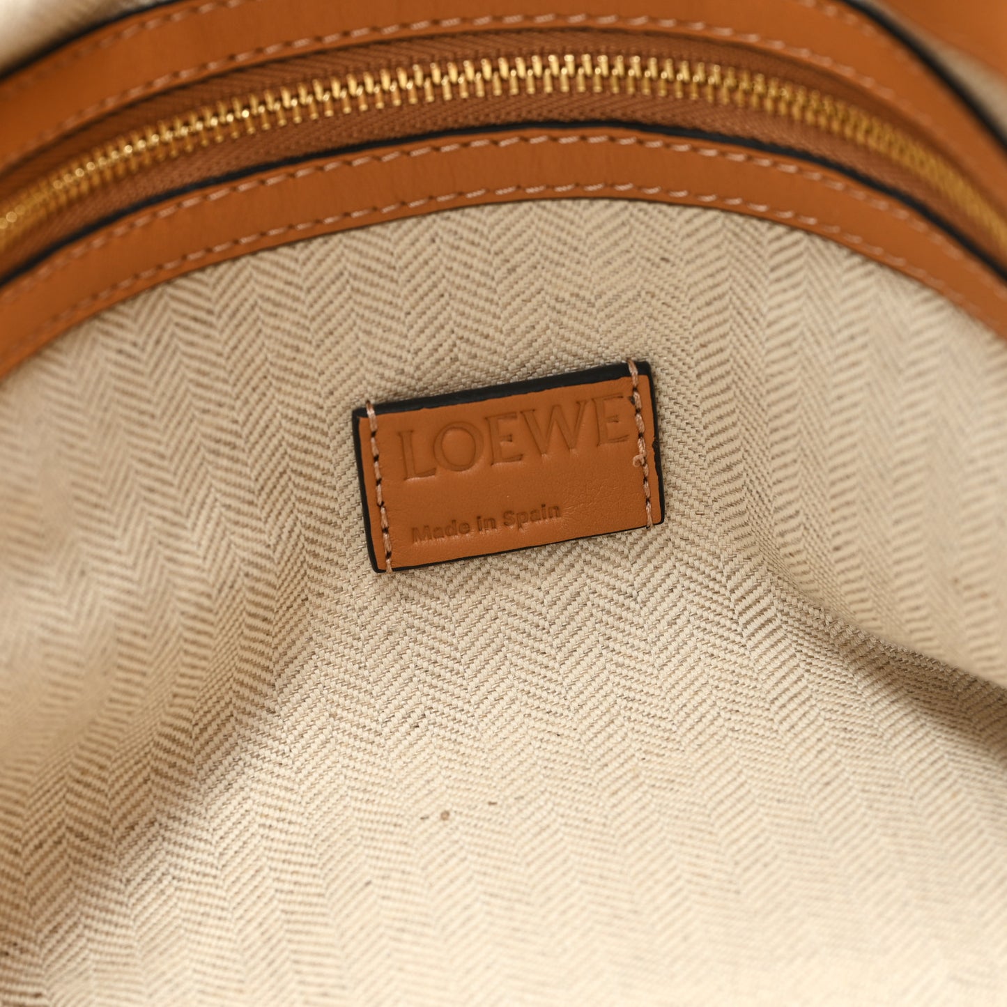 Calfskin Large Flamenco Knot Bag Warm Desert