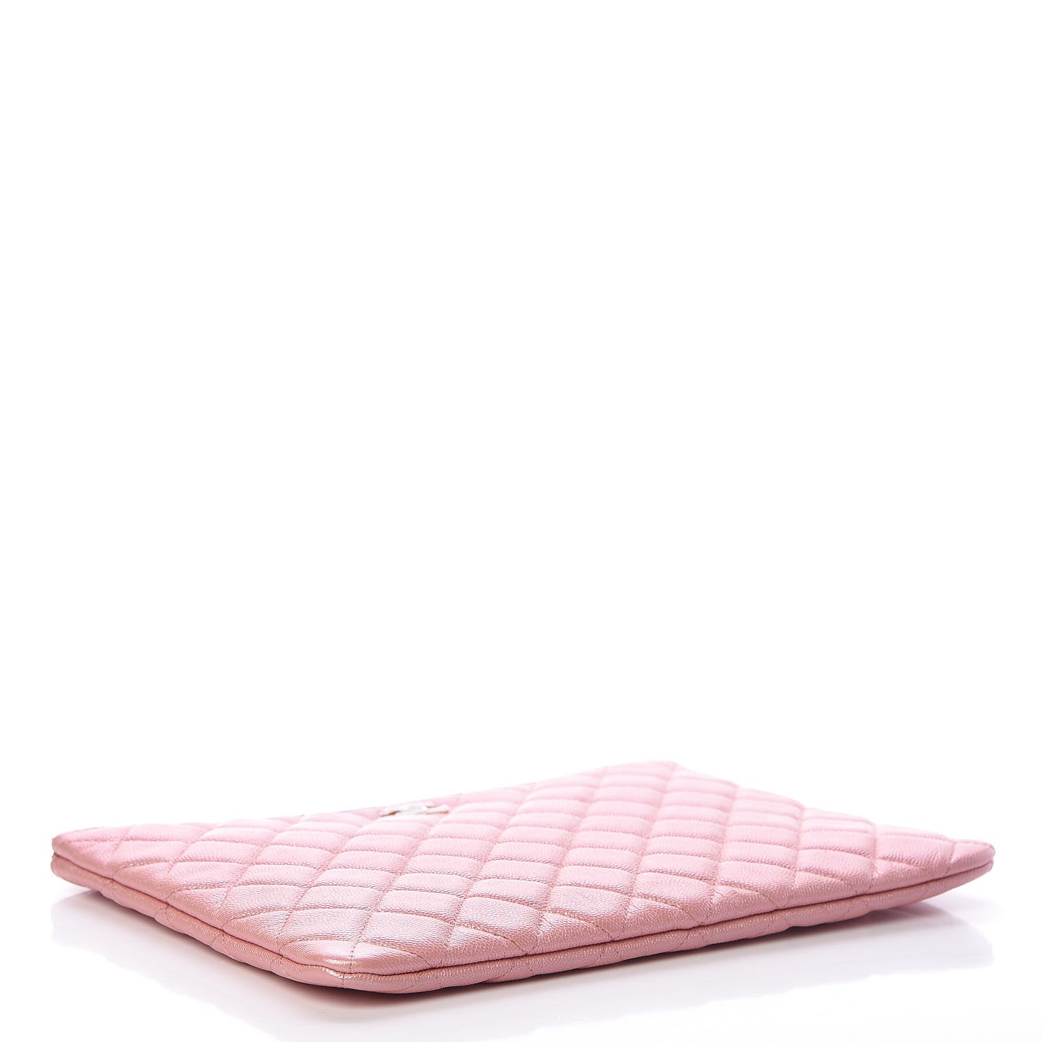 Chanel Iridescent Caviar Quilted Medium Cosmetic Case Rose Pink 3 of 9